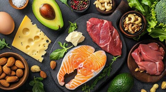 aliments d'un régime cétogène
