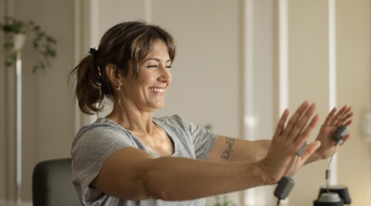 seance de sport par une femme