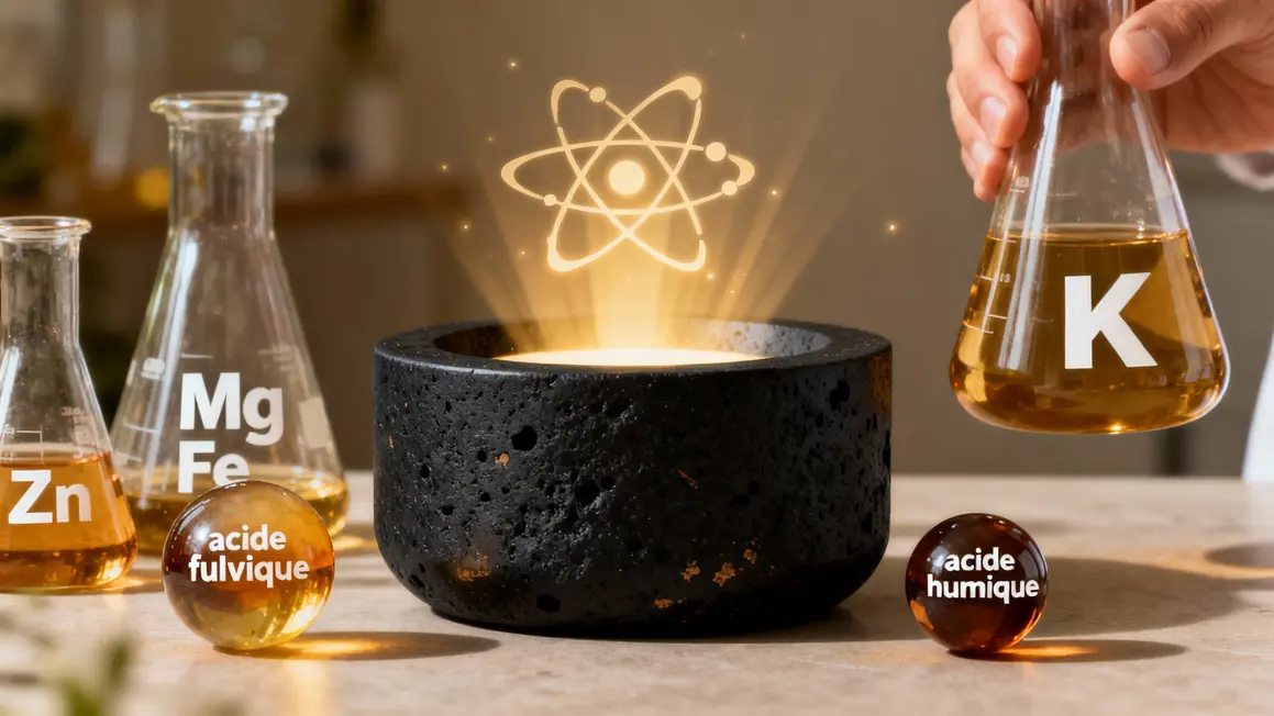 Composition Shilajit minéraux acides fulviques