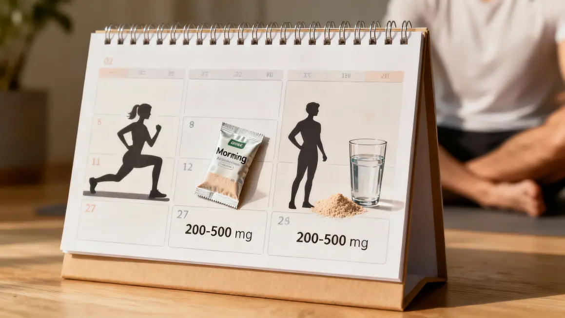 calendrier prise shilajit matin avant apres sport