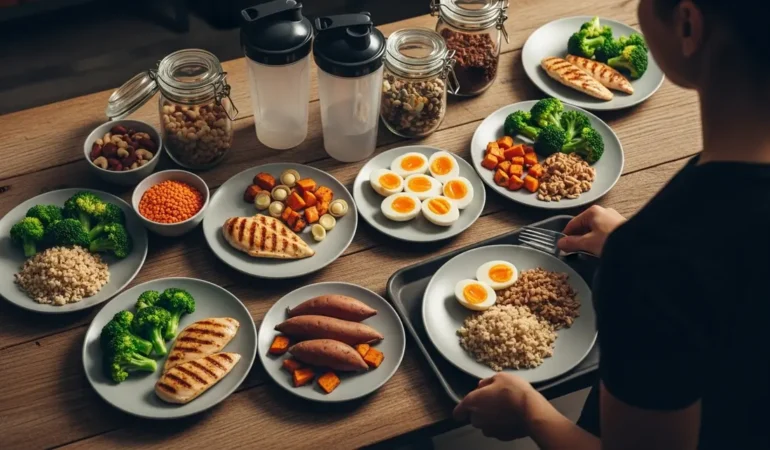 plan de repas protéines musculation sportif
