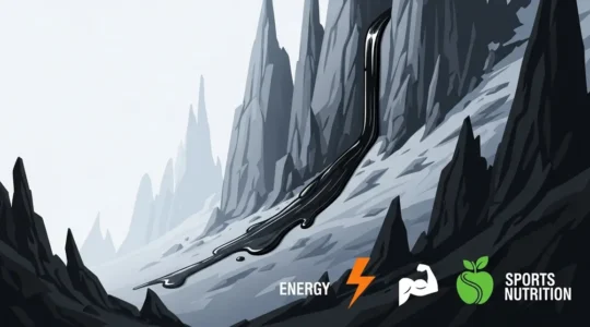 illustration shilajit montagne energie musculation