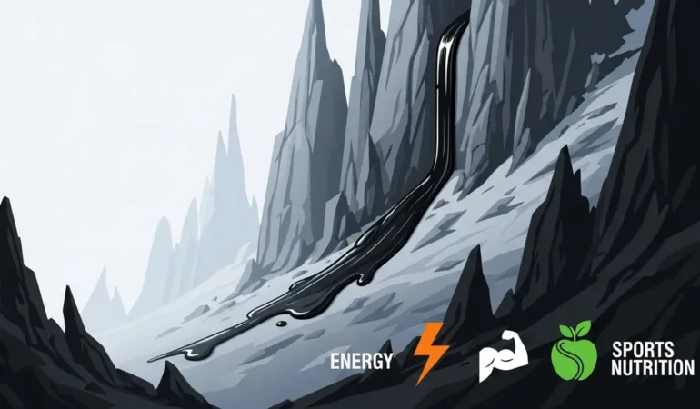 illustration shilajit montagne energie musculation