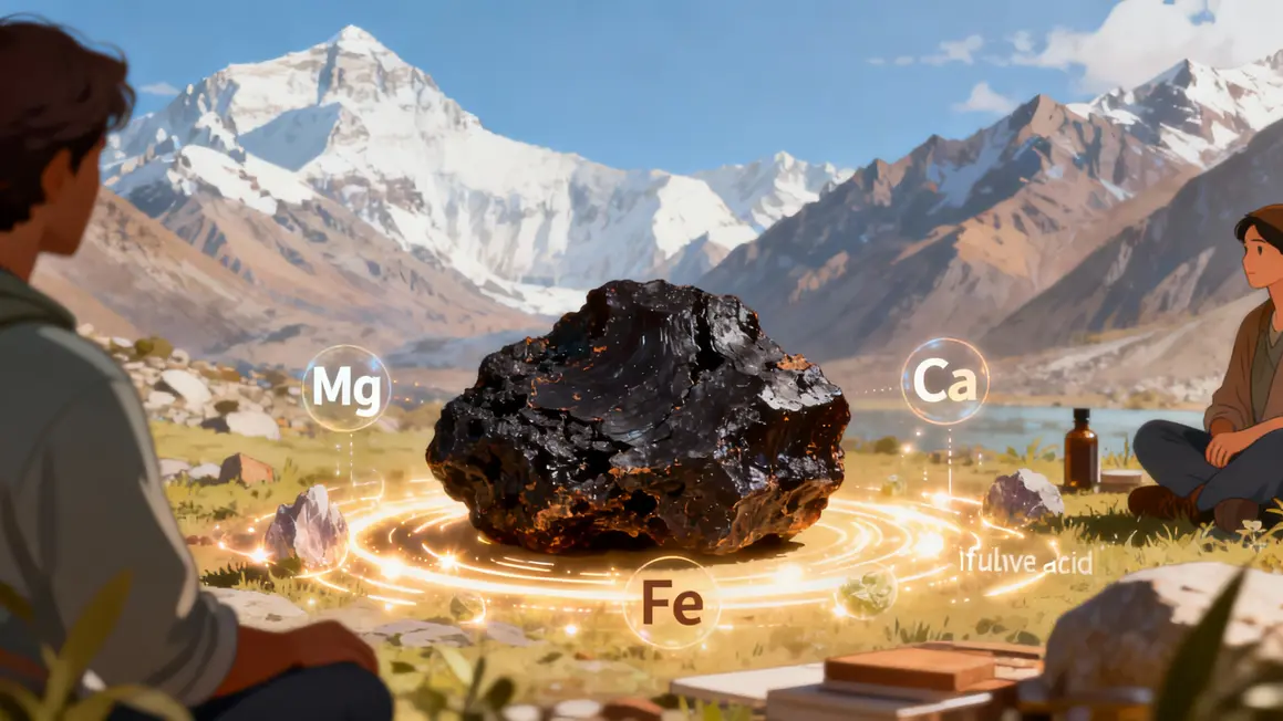 Shilajit acide fulvique energie montagne minéraux