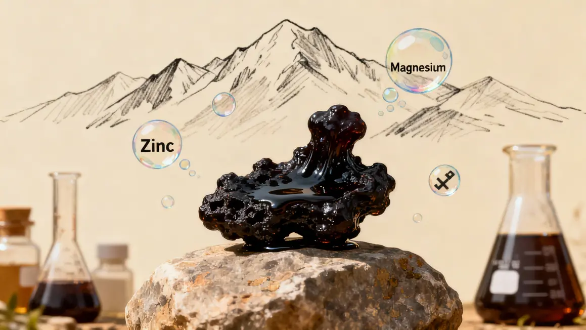 résine shilajit minéraux origine montagne
