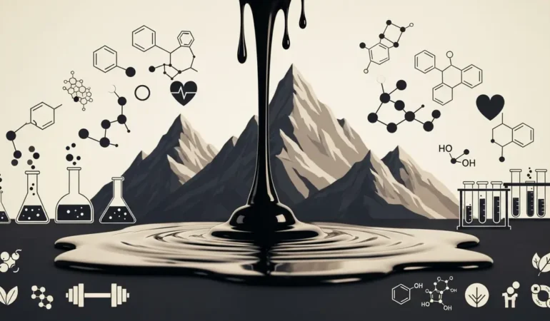 Resine shilajit pure sur montagnes, risques metaux lourds musculation