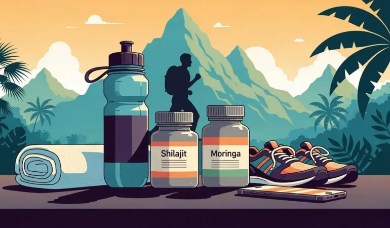 Image comparative shilajit moringa pour sportifs