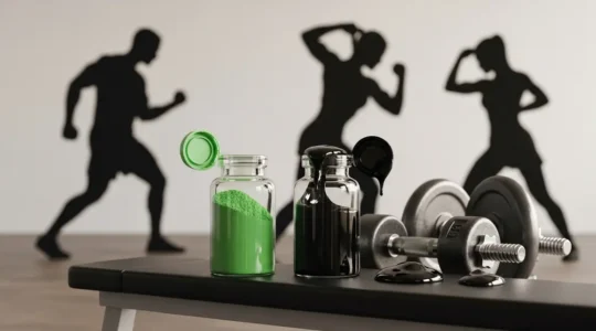 flacon shilajit et spiruline musculation