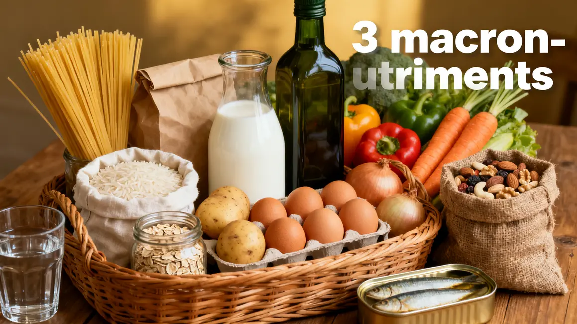 panier aliments bruts macronutriments petit budget