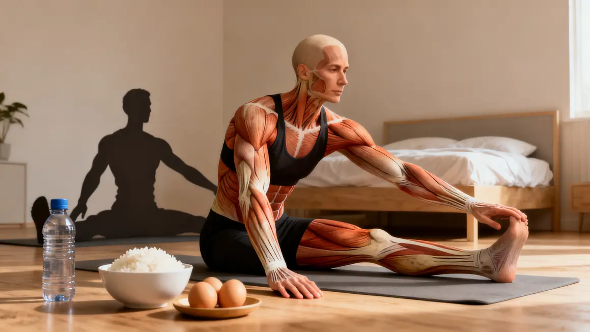 Fibres musculaires, stretching, nutrition, sommeil, hydratation