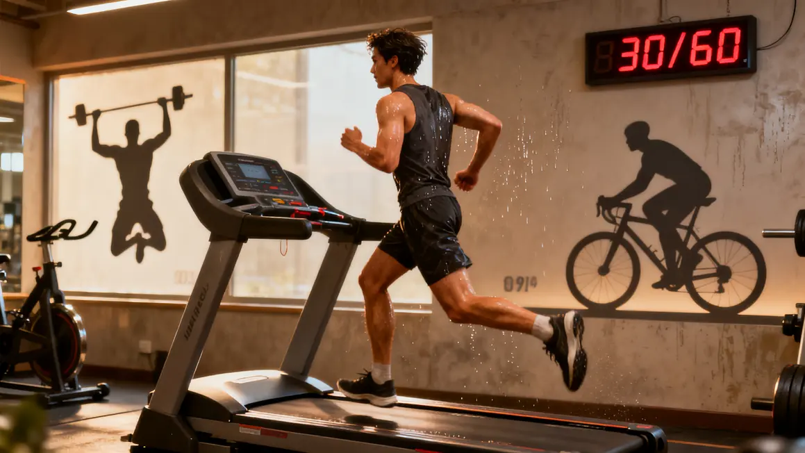 Cardio HIIT sprint tapis et ratios effort récupération