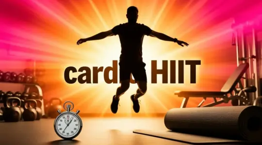 Silhouette jumping jacks HIIT équipement minimal