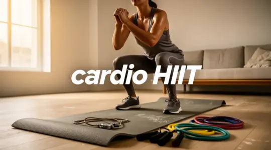 cardio HIIT salon tapis squat materiel petit budget