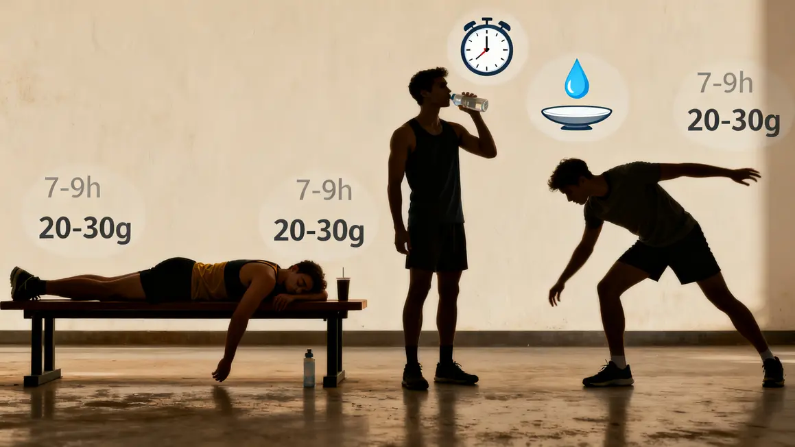 erreurs recuperation musculaire sommeil et hydratation