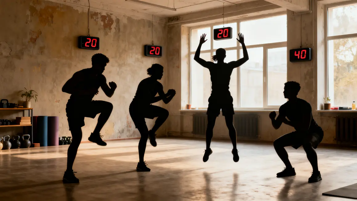 Quatre exercices HIIT sans matériel timer