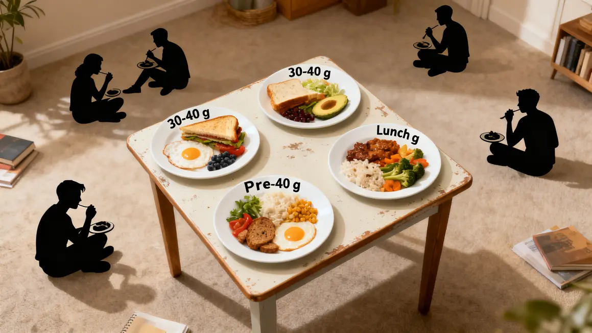 repas repartis apport proteines en seche