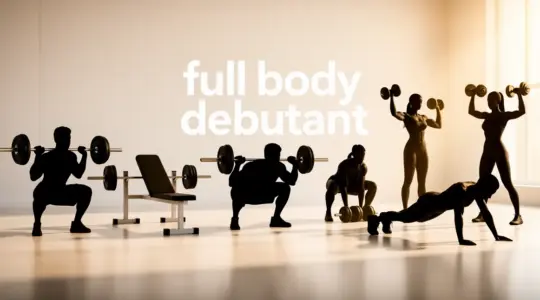 Silhouettes hommes femmes exercices full body debutant