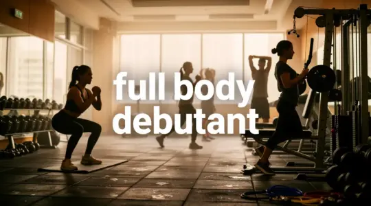 Salle de sport full body débutant silhouettes femmes hommes
