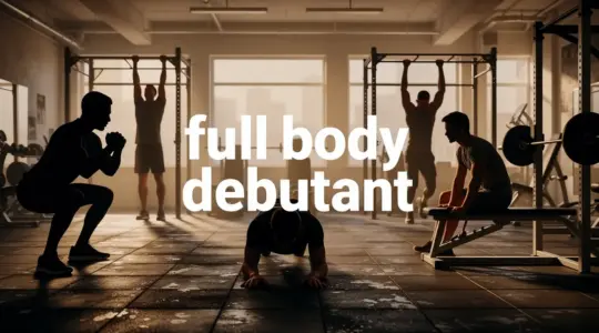 Full body debutant musculation salle de sport squat pompe traction