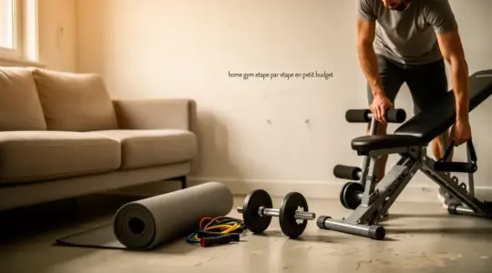 coin salon home gym minimaliste petit budget