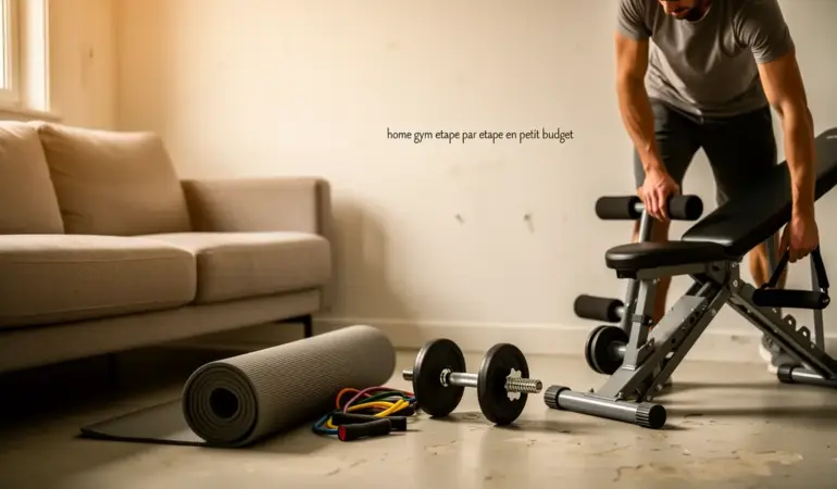 coin salon home gym minimaliste petit budget