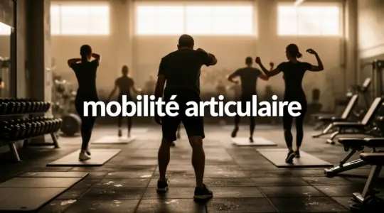 mobilité articulaire gymnase silhouettes exercices