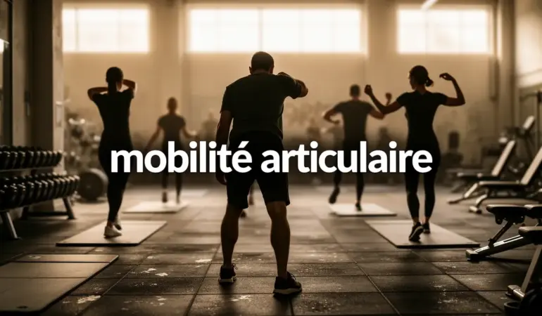 mobilité articulaire gymnase silhouettes exercices