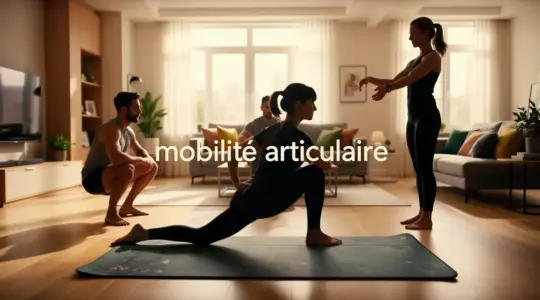 mobilite articulaire groupe exercices tapis salon moderne