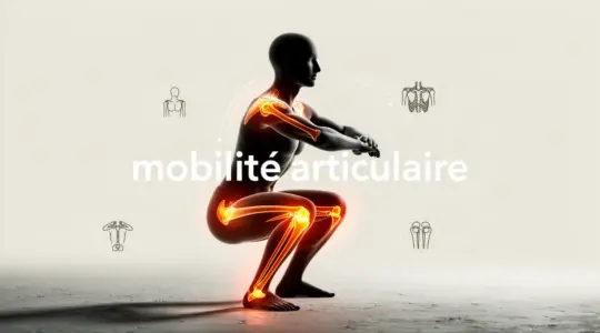 mobilite articulaire squat profond et articulations stylisees