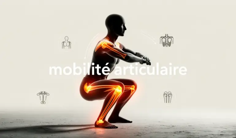 mobilite articulaire squat profond et articulations stylisees