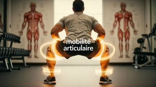 mobilite articulaire personnage squat profond cercles fluidite