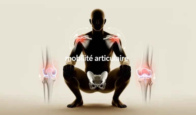 mobilite articulaire squat profond avec genoux hanches epaules