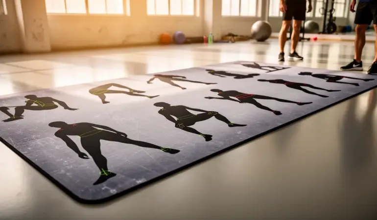 Mobilité articulaire tapis de sol hanches épaules chevilles colonne