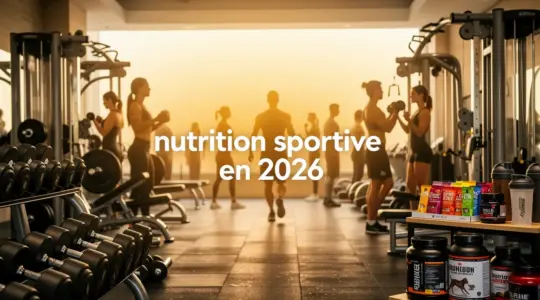 Salle de sport moderne nutrition sportive 2026