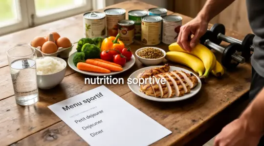 nutrition sportive table aliments sains faciles d acces