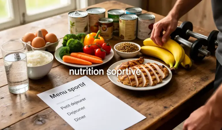 nutrition sportive table aliments sains faciles d acces