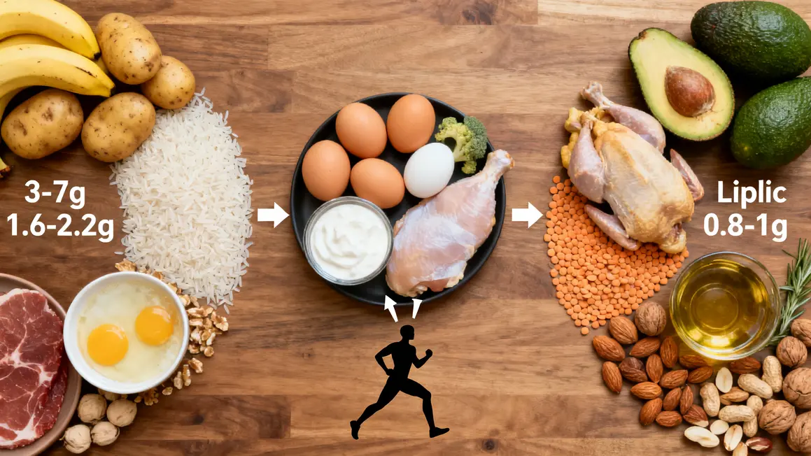Infographie nutrition sportive macronutriments