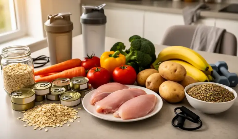 Table cuisine aliments bruts nutrition sportive pas cher