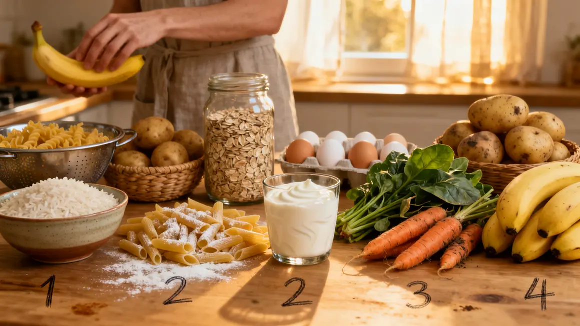 nutrition sportive aliments de base riz oeufs legumes