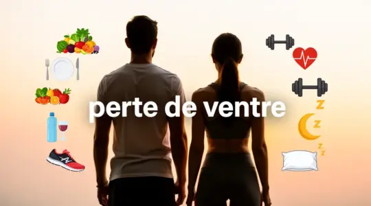 Perte de ventre silhouette homme femme alimentation sport sommeil