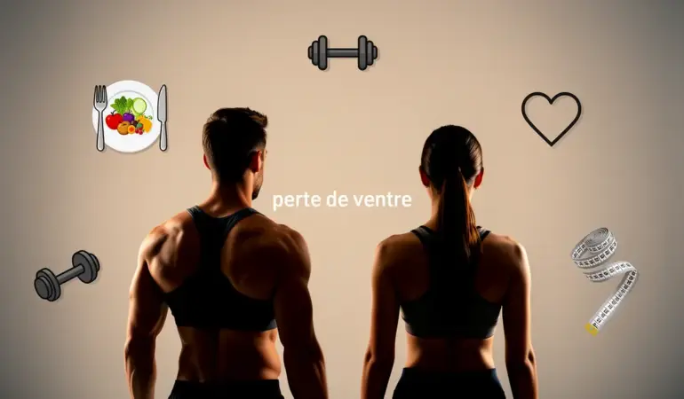 perte de ventre silhouette homme femme icones