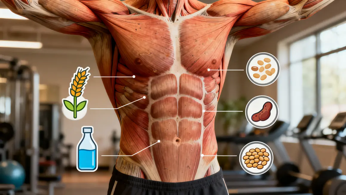 Tronc sportif transverse nutrition perte de ventre
