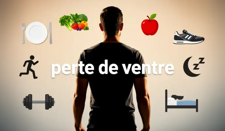 perte de ventre posture droite icones