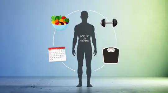 illustration perte de ventre alimentation sport budget