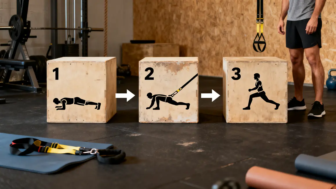 blocs phases progression trx salle sport