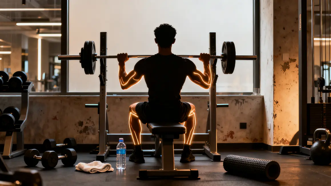 Sportif récupère musculation rouleau mousse 2026