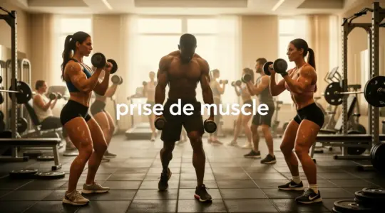 salle de sport prise de muscle silhouettes dynamiques