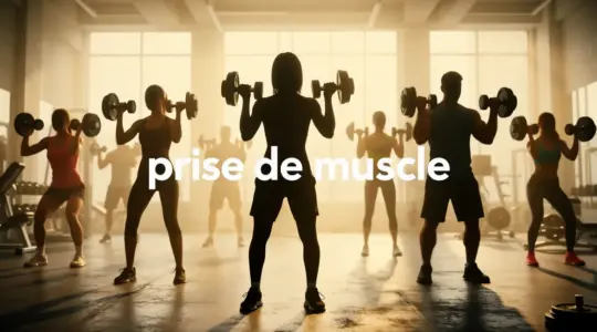 Personnes diverses s'entraînent prise de muscle atmosphère dynamique