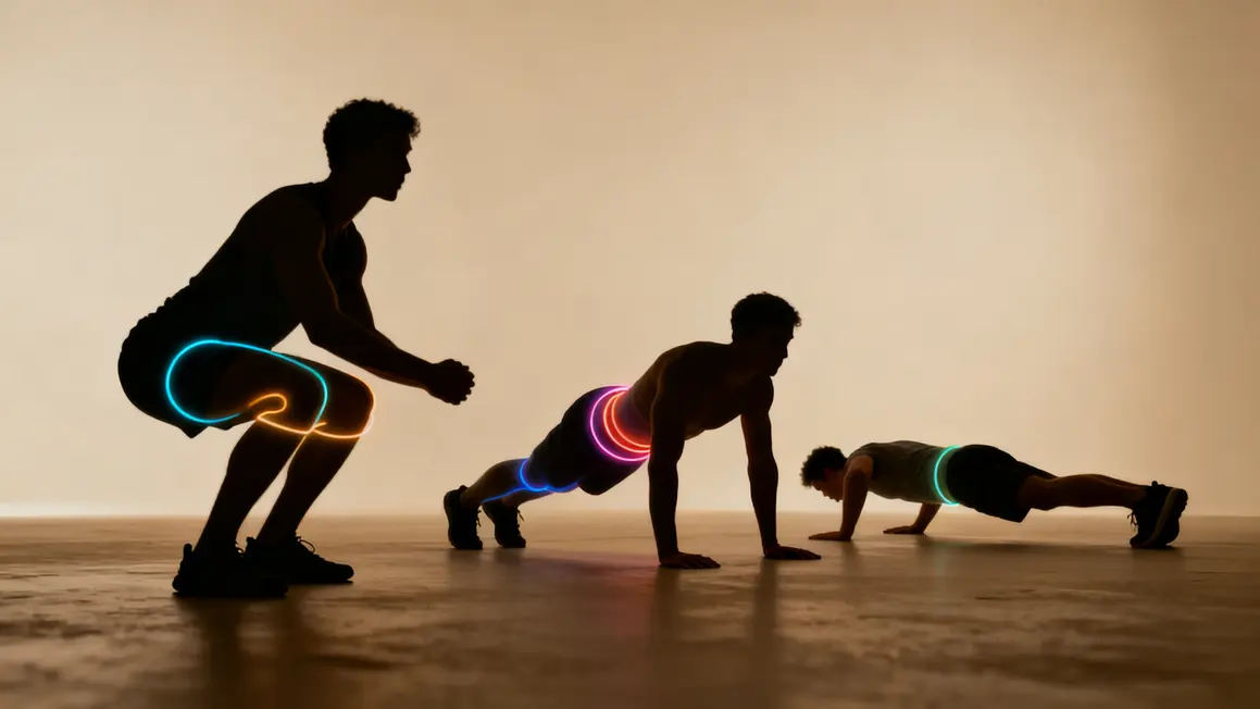 exercices squat pompe gainage full body debutant