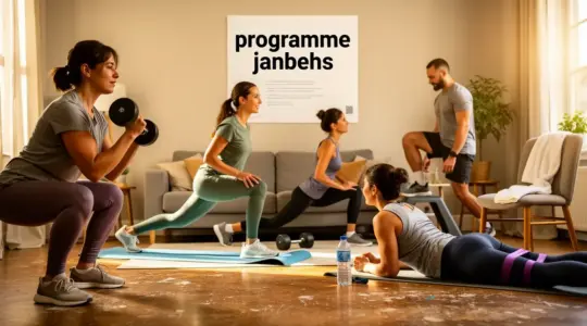 Programme jambes diverses silhouettes exercices salle et maison